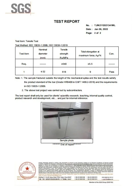 ISO - Thread Rebar Coupler